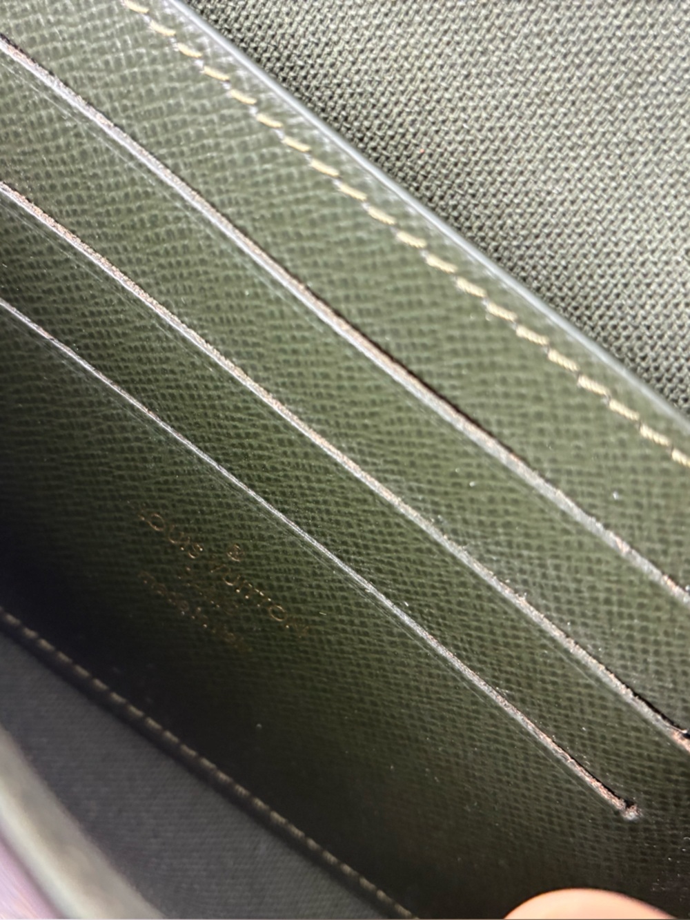 Louis Vuitton Monogram felicie pochette green strap & go w/ mini wallet with COA - Picture 9 of 15